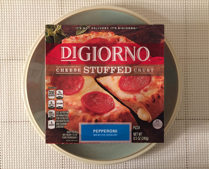 DiGiorno Stuffed Crust Pepperoni Pizza Review Freezer