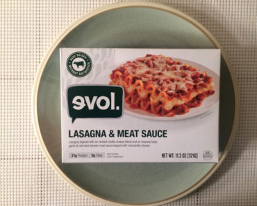 Evol Lasagna & Meat Sauce: Second Opinion