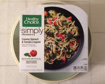 Healthy Choice Creamy Spinach & Tomato Linguini Review