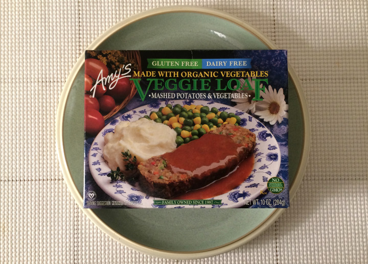 Amy's Veggie Loaf with Mashed Potatoes & Vegetables