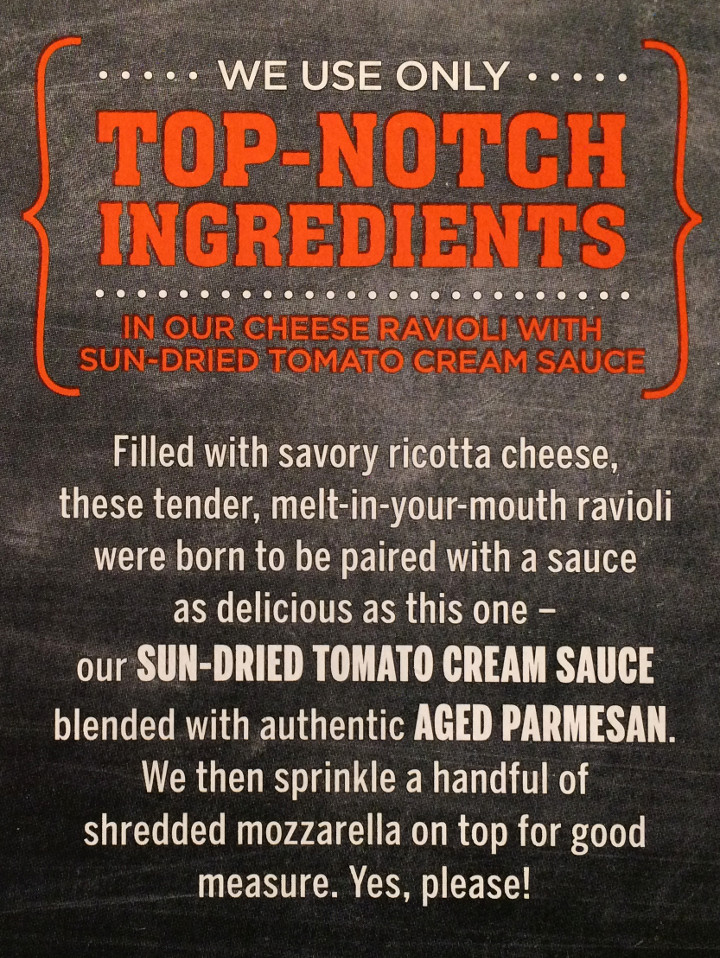 Devour Cheese Ravioli with Sun-Dried Tomato Cream Sauce