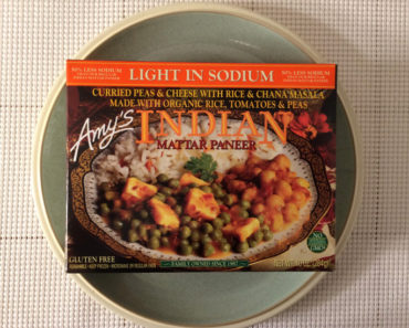 Amy’s Light in Sodium Indian Mattar Paneer Review