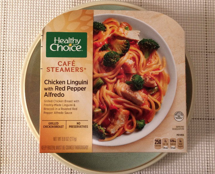 Healthy Choice Chicken Linguini with Red Pepper Alfredo Sauce