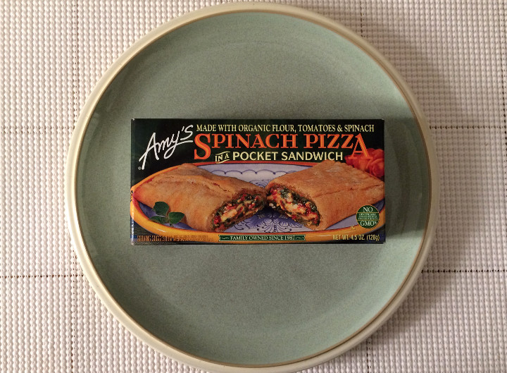 Amy's Spinach Pizza in a Pocket Sandwich