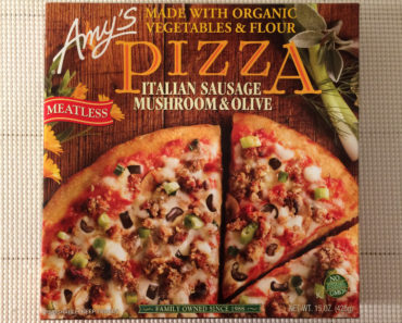 Amy’s Meatless Italian Sausage, Mushroom & Olive Pizza Review