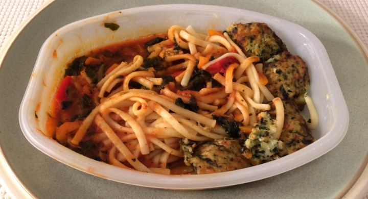 Lean Cuisine Linguine with Ricotta & Spinach Meatless Meatballs