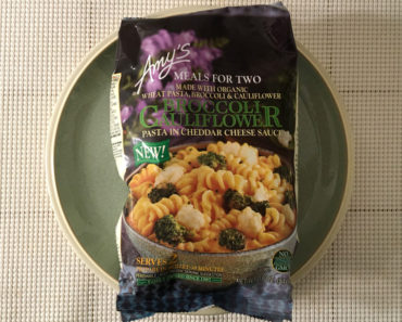 Amy’s Broccoli Cauliflower Pasta in Cheddar Cheese Sauce Review
