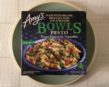 Amy’s Pesto Penne Pasta with Vegetables Bowl Review