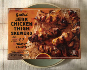 Trader Joe’s Grilled Jerk Chicken Thigh Skewers with Mango Chutney Review