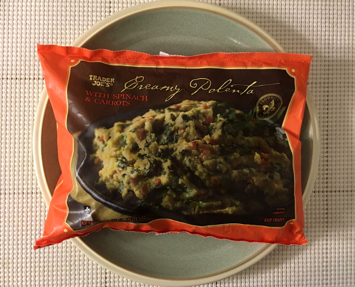 Trader Joe's Creamy Polenta with Spinach and Carrots