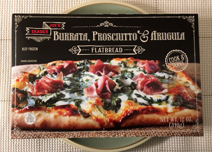 Trader Joe's Burrata, Prosciutto & Arugula Flatbread Pizza