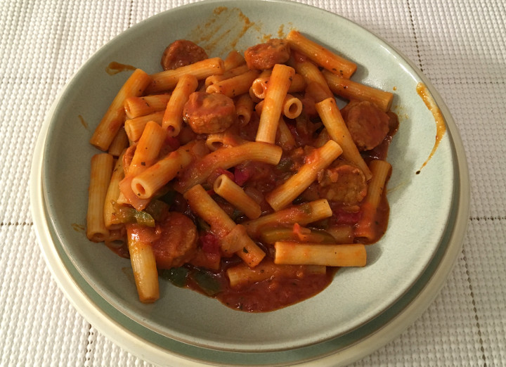 Gardein Italian style Rigatoni n' Saus'age Skillet Meal
