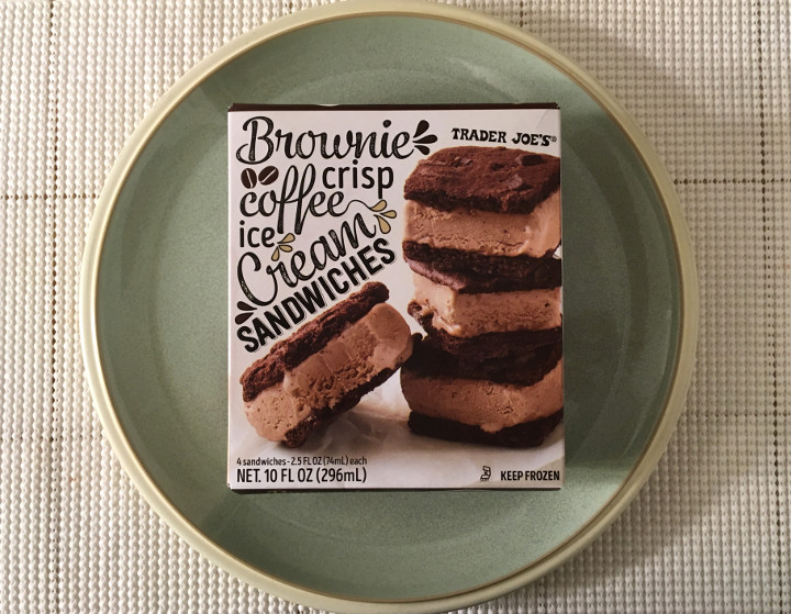 Trader Joe's Brownie Crisp Coffee Ice Cream Sandwiches