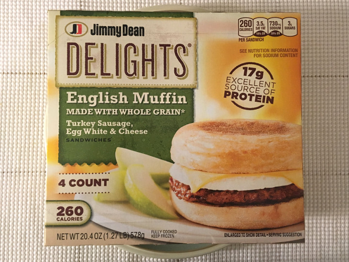Jimmy Dean Turkey Sausage, Egg White & Cheese English Muffin Breakfast Sandwiches