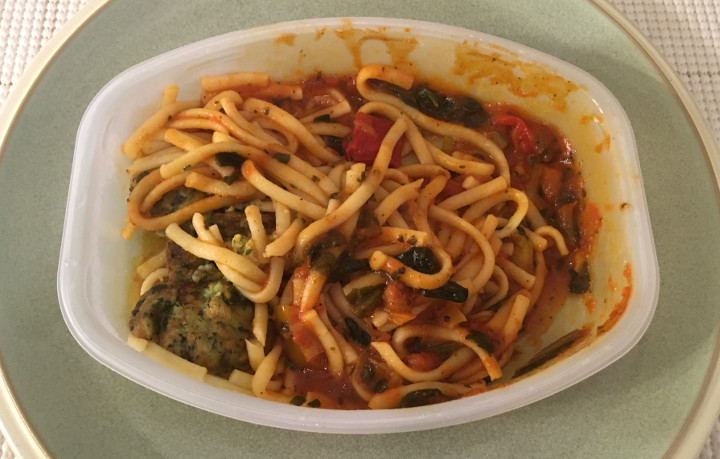 Lean Cuisine Origins Linguine with Ricotta & Spinach Meatless Meatballs