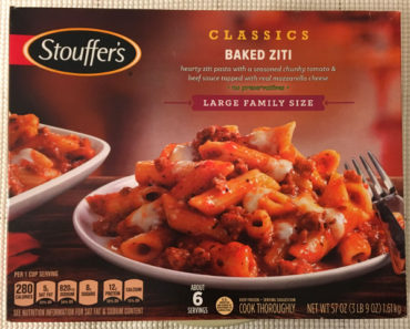 Stouffer’s Large Family Size Baked Ziti Review