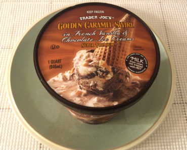 Trader Joe’s Golden Caramel Swirl in French Vanilla & Chocolate Ice Cream Review
