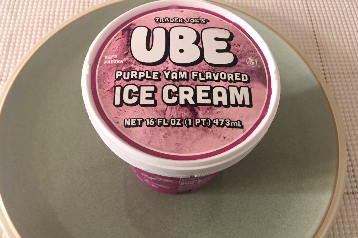 Trader Joe's Ube Purple Yam Flavored Ice Cream