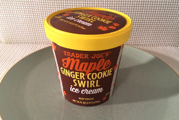 Trader Joe's Maple Ginger Cookie Swirl Ice Cream