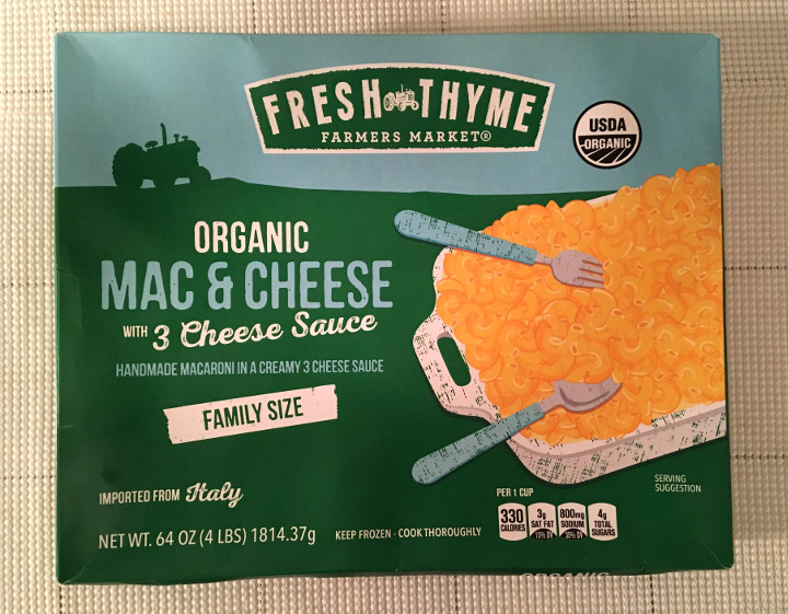 Fresh Thyme Family Size Organic Mac & Cheese with 3 Cheese Sauce