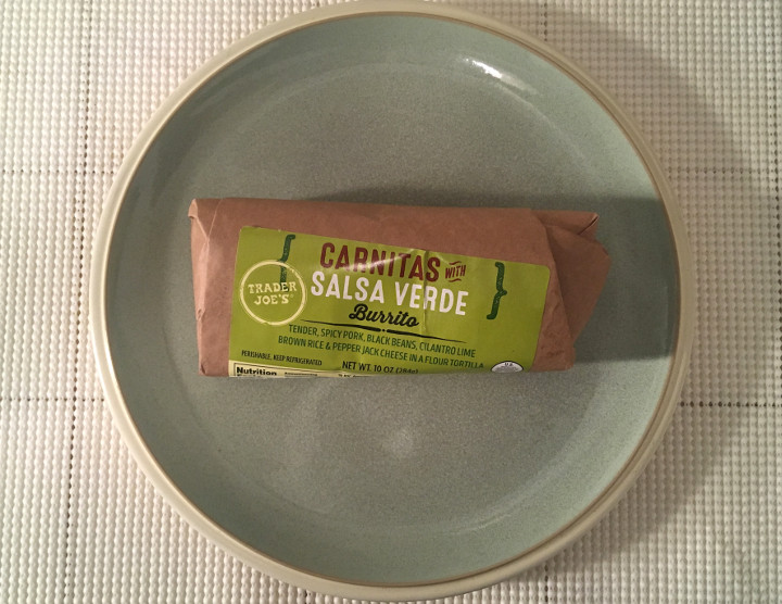 Trader Joe's Carnitas with Salsa Verde Burrito