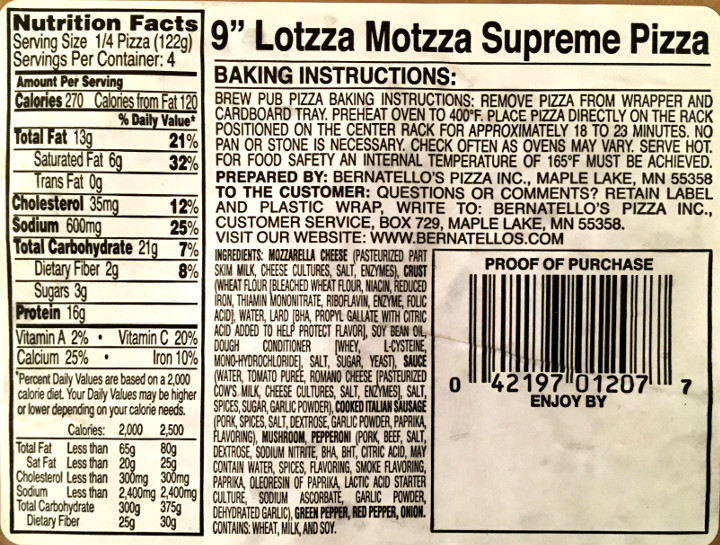 Lotzza Motzza Micro Brew Supreme Pizza