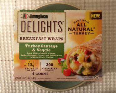 Jimmy Dean Delights Turkey Sausage & Veggie Breakfast Wraps Review