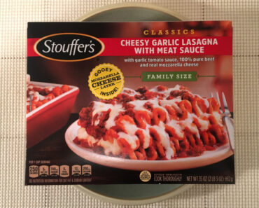 Stouffer’s Family Size Cheesy Garlic Lasagna with Meat Sauce Review