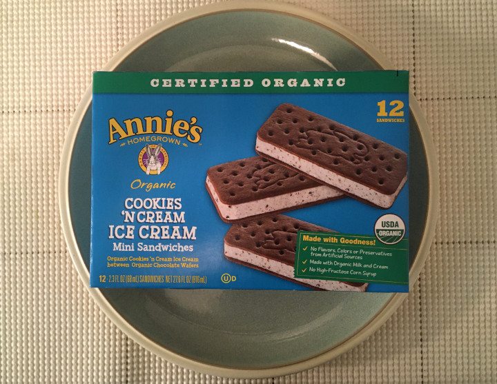 Annie's Cookies 'n Cream Ice Cream Mini Sandwiches