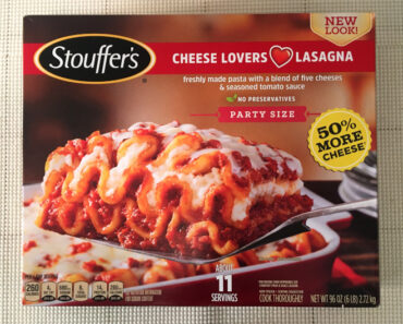 Stouffer’s Party Size Cheese Lovers Lasagna Review