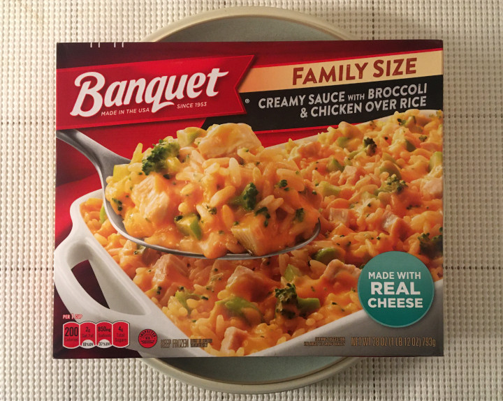Banquet Family Size Creamy Sauce with Broccoli & Chicken over Rice