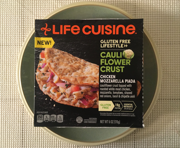 Life Cuisine Gluten Free Lifestyle Cauliflower Crust Chicken Mozzarella Piada
