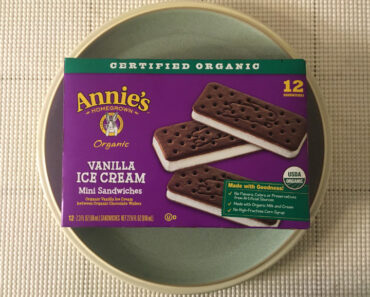 Annie’s Organic Vanilla Ice Cream Mini Sandwiches Review