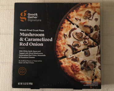 Good & Gather Mushroom & Caramelized Red Onion Wood-Fired Crust Pizza Review