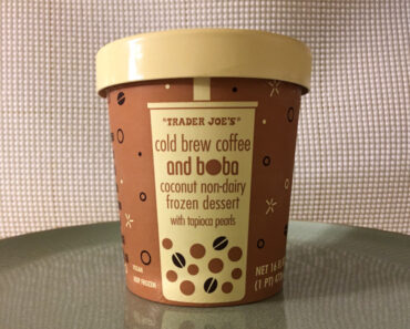 Trader Joe’s Cold Brew Coffee and Boba Coconut Non-Dairy Frozen Dessert with Tapioca Pearls Review
