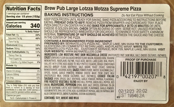 Lotzza Motzza Supreme Pizza
