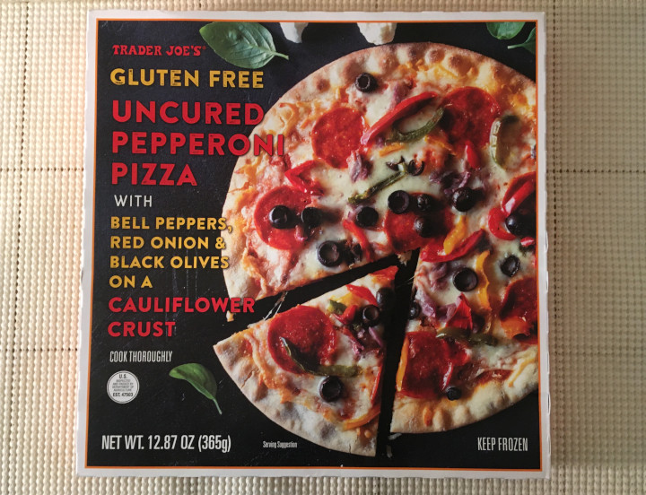Trader Joe's Gluten Free Uncured Pepperoni Pizza on a Cauliflower Crust