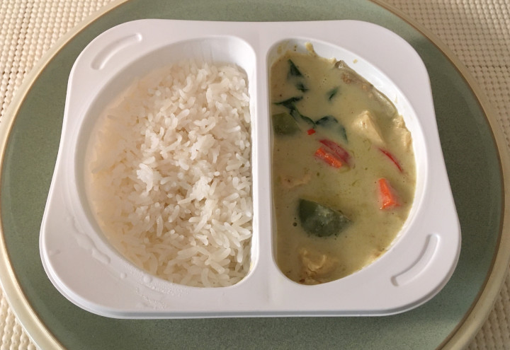 Trader Joe's Vegan Thai Green Curry with Tofu Sheets, Vegetables and Jasmine Rice