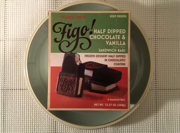 Trader Joe's Figo! Half Dipped Chocolate & Vanilla Flavored Sandwich Bars
