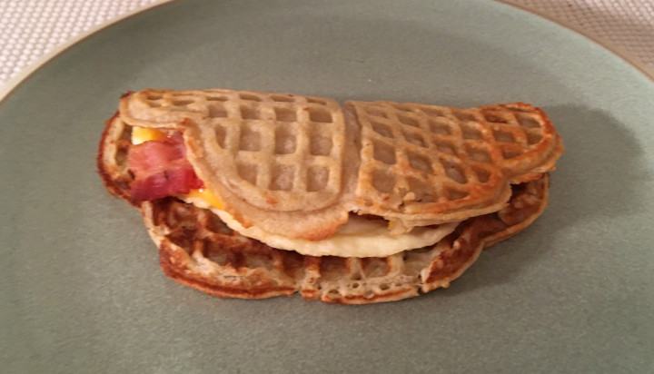 Nordic Waffles Bacon, Egg & Cheddar Waffle Sandwiches