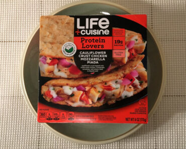 Life Cuisine Protein Lovers Cauliflower Crust Chicken Mozzarella Piada Review